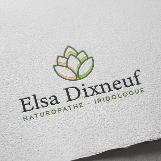 Design du logo de la naturopathe Elsa Dixneuf